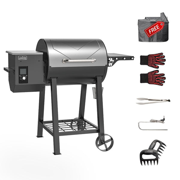 Asmoke AS500N-2 Wood Pellet Grill Silver