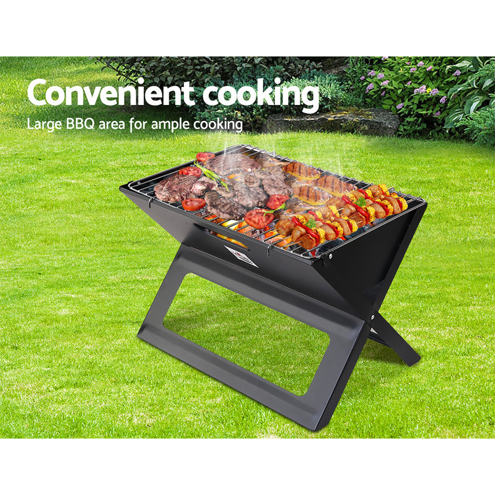 Grillz BBQ Grill Charcoal Smoker Foldable – view 4
