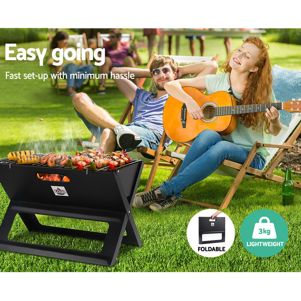 Grillz BBQ Grill Charcoal Smoker Foldable – view 6