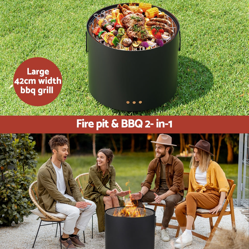 Grillz Deep Bowl Fire Pit BBQ