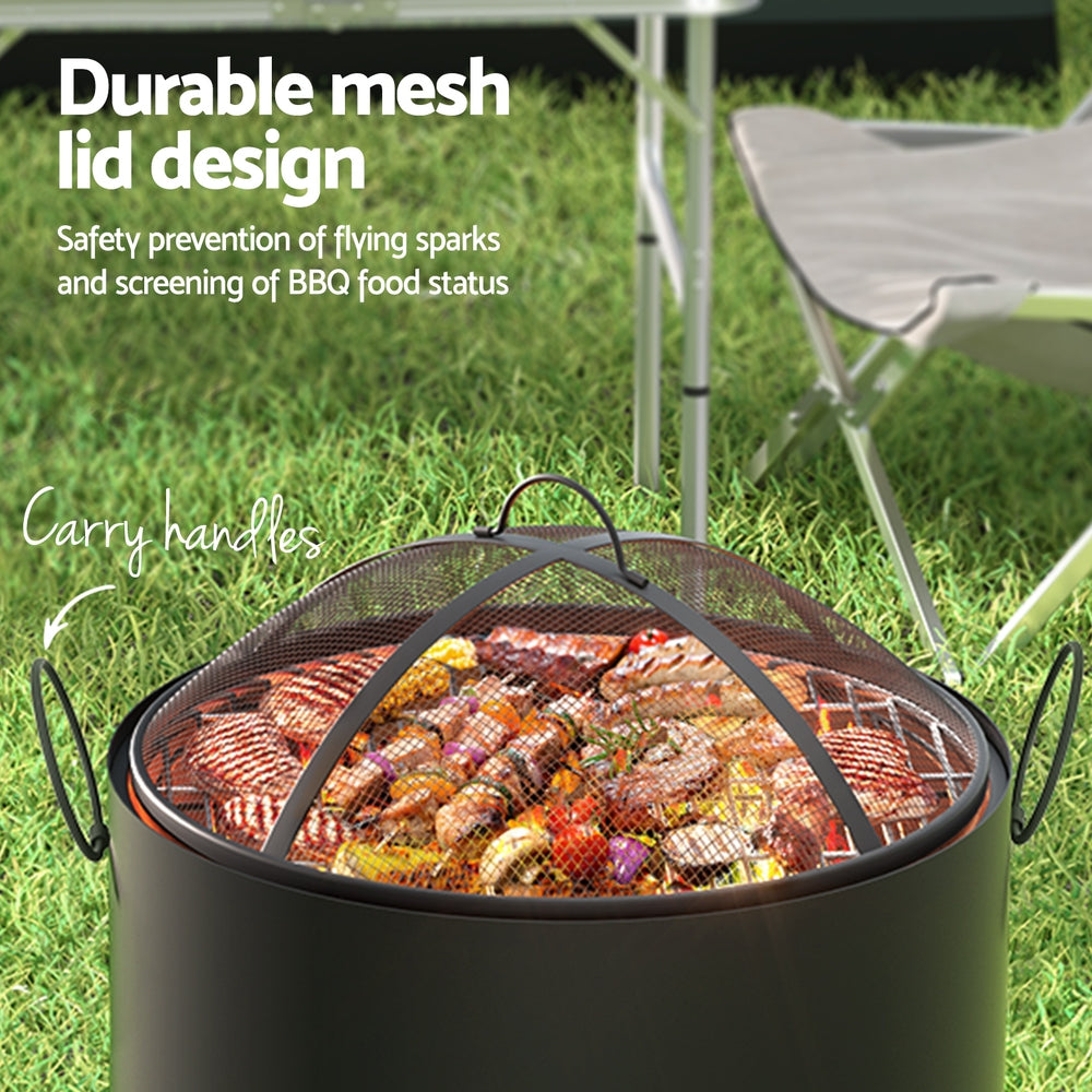 Grillz Deep Bowl Fire Pit BBQ