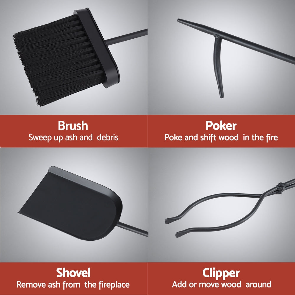 Grillz 5 Piece Fire Pit Tool Set