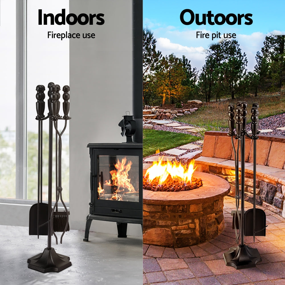 Grillz 5 Piece Fire Pit Tool Set