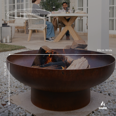 Hark Luca 80 Corten Steel Fire Pit