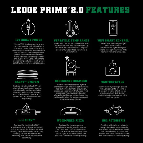 Ledge Prime 2.0 WiFi Grill by Green Mountain Gills (GMG) – view 5