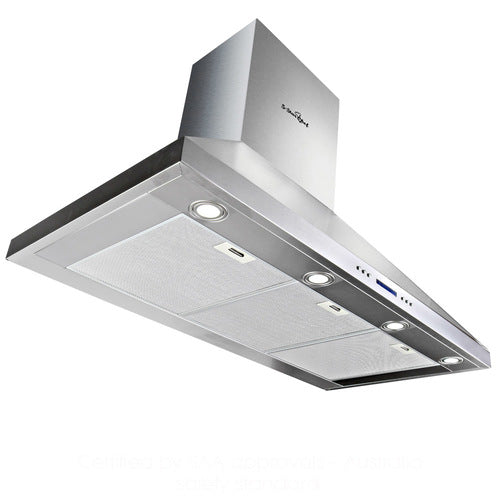 Devanti 1200mm BBQ Commercial Rangehood – 120cm brushed stainless steel canopy for outdoor kitchens and alfresco BBQ areas