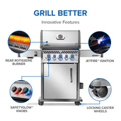 Napoleon Rogue PRO-S 425 RSIB with Infrared Side and Rear Burner