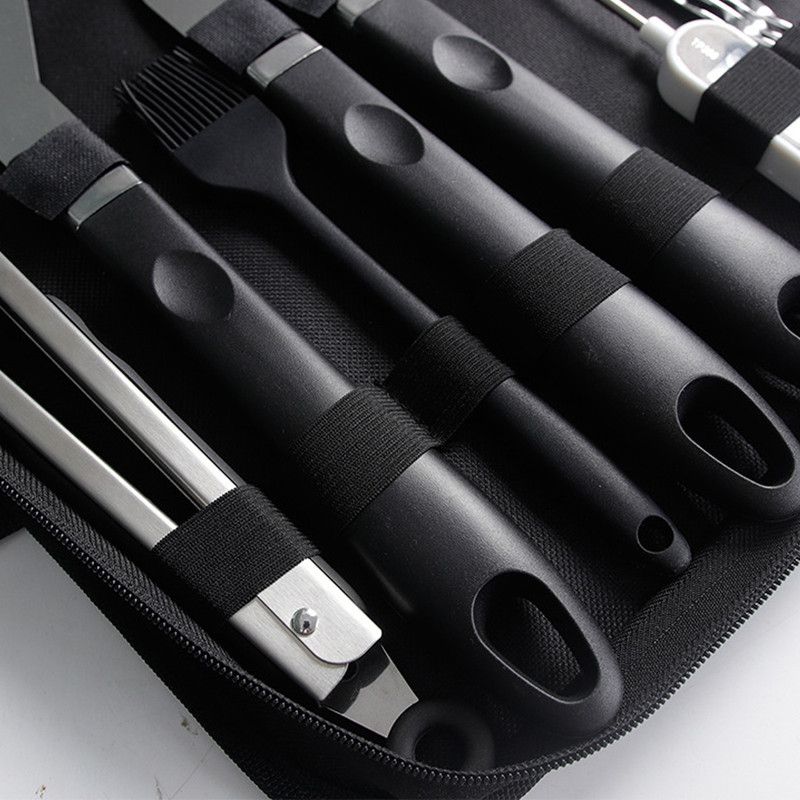 31 Piece Stainless Steel BBQ Tool Set with Carry Bag