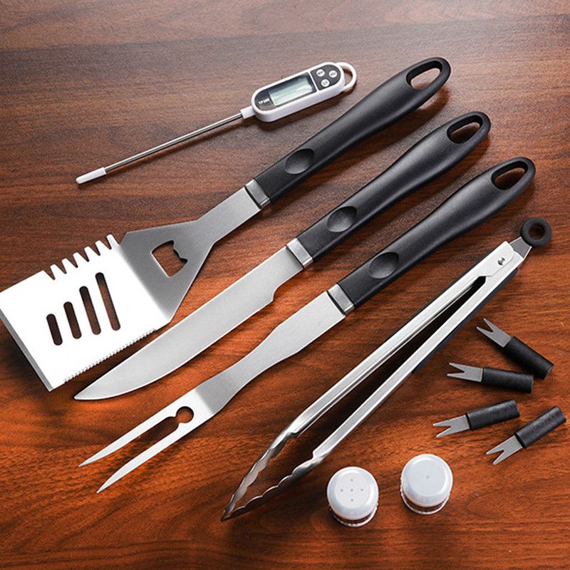 31 Piece Stainless Steel BBQ Tool Set with Carry Bag