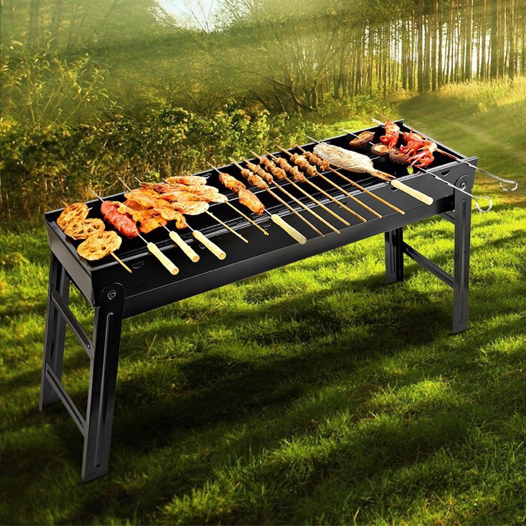 Foldable Portable BBQ Charcoal Grill Barbecue Camping Hibachi Picnic – view 2