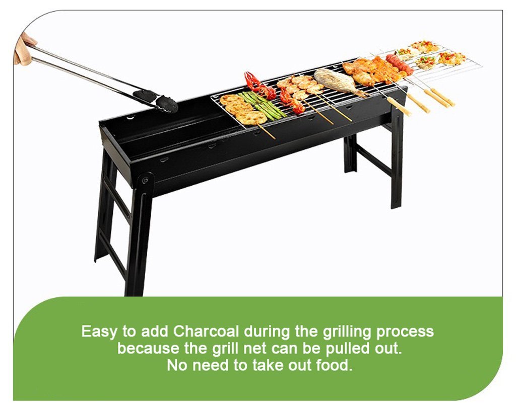 Foldable Portable BBQ Charcoal Grill Barbecue Camping Hibachi Picnic – view 7