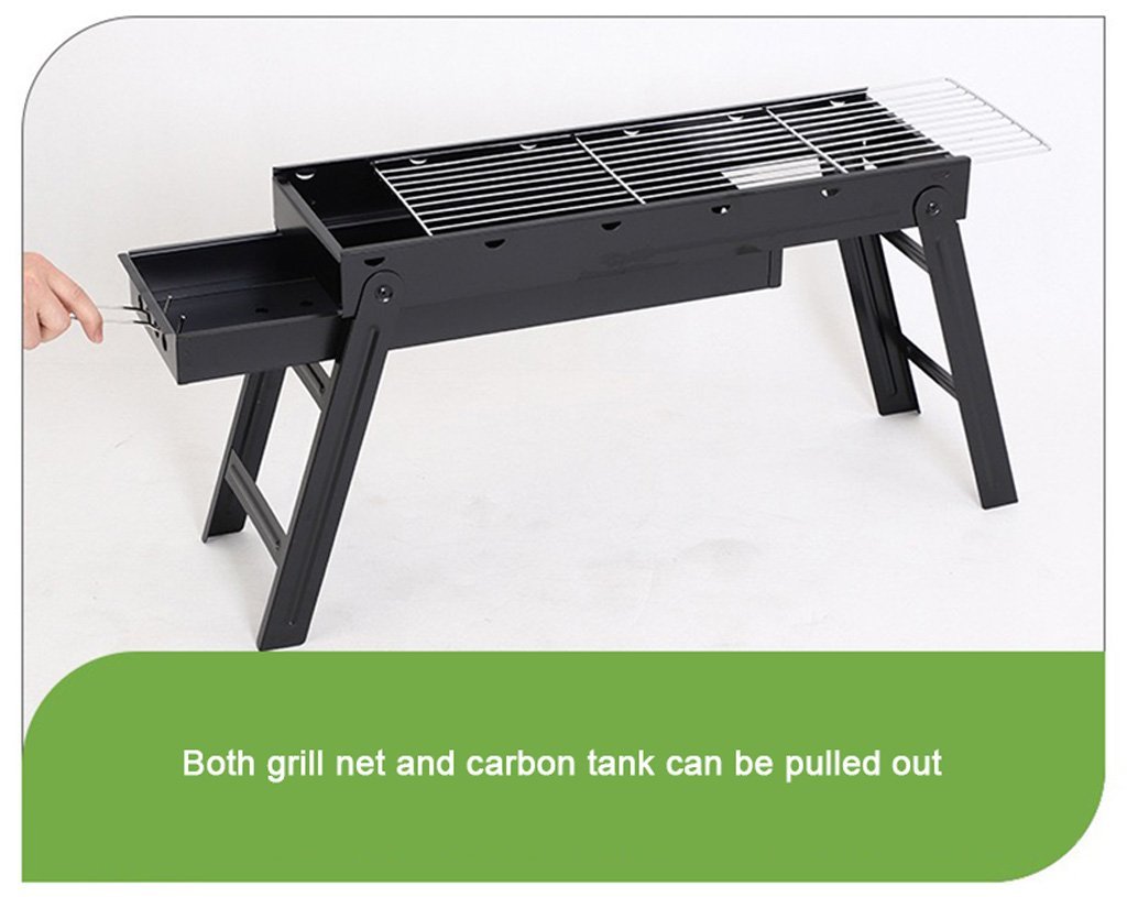 Foldable Portable BBQ Charcoal Grill Barbecue Camping Hibachi Picnic Large – view 6