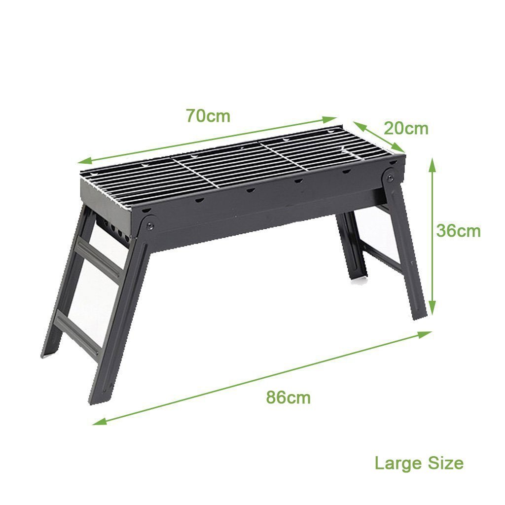 Foldable Portable BBQ Charcoal Grill Barbecue Camping Hibachi Picnic Large – view 9
