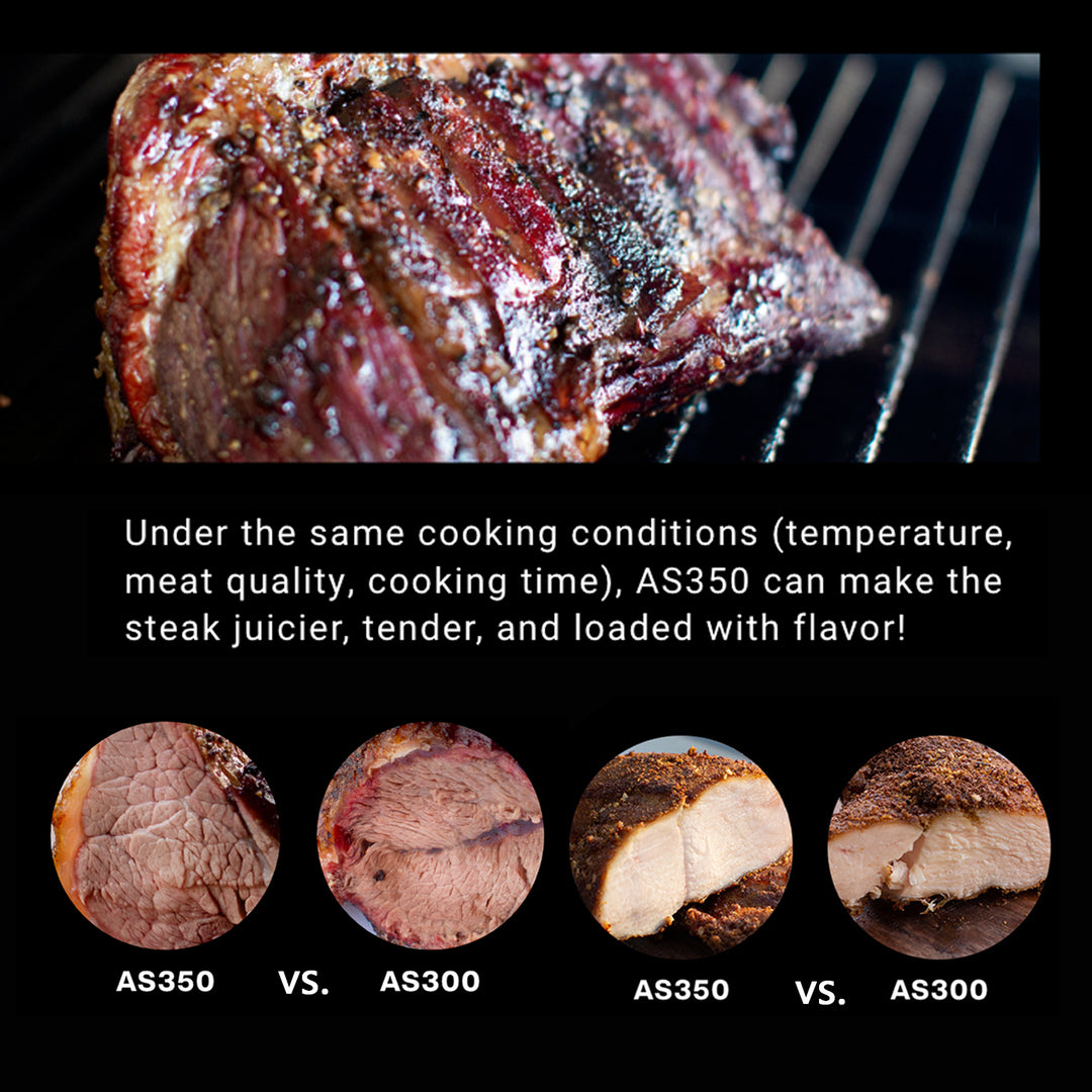 Asmoke AS350 Portable Wood Pellet Grill - Cyder Black – view 6