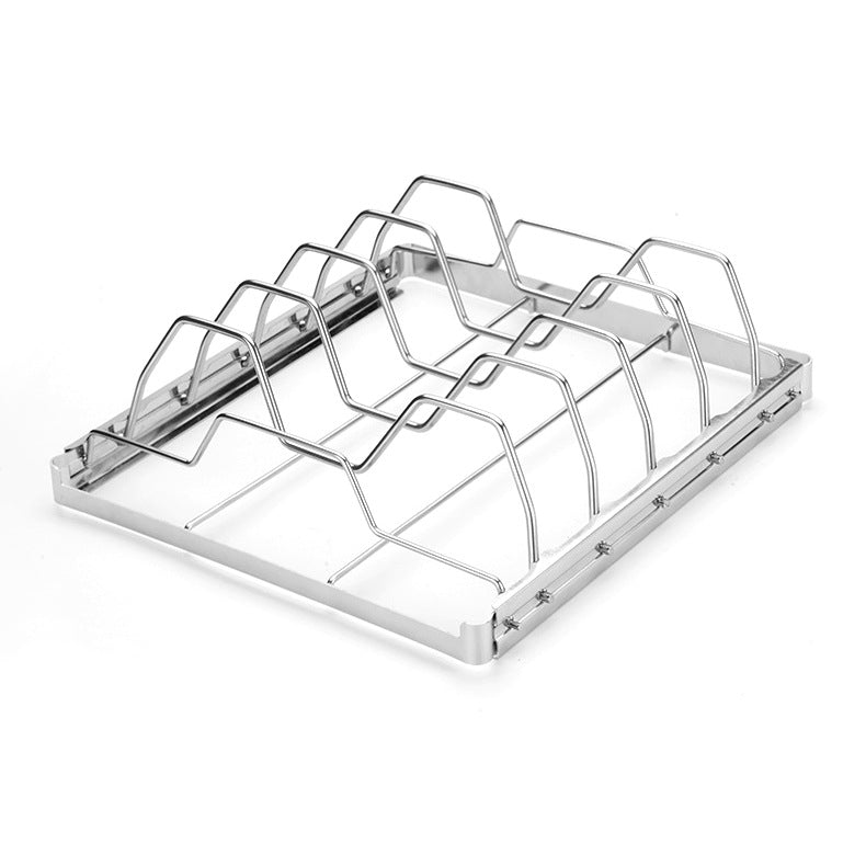 Folding Stainless Steel Rib Racks (2 Pack)