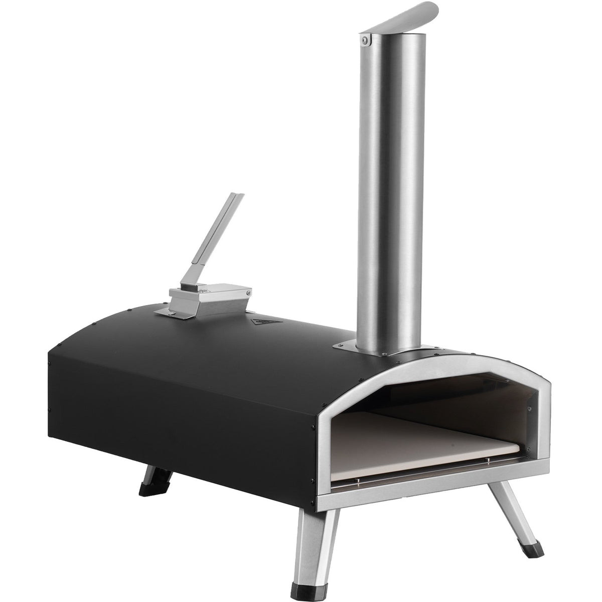 VEVOR Outdoor Pizza Oven, 12" Wood Fired Pizza Ovens, Pellet Pizza Stove with Thermometer, Portable Pizza Maker – view 10