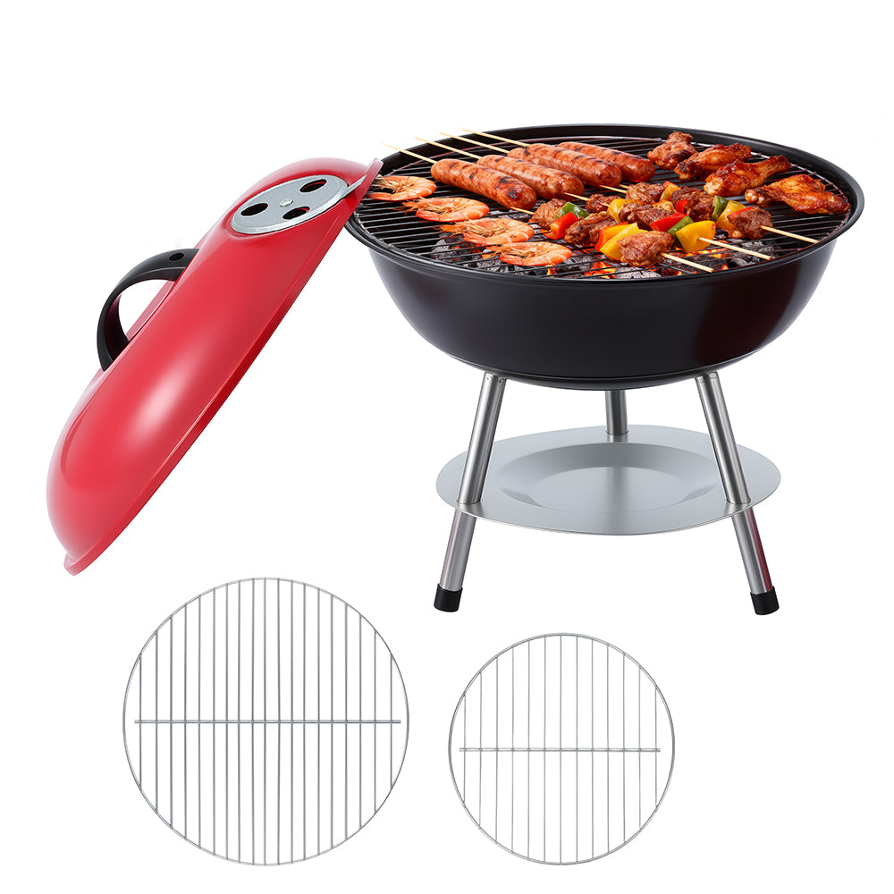 Grillz Portable Charcoal BBQ with Lid