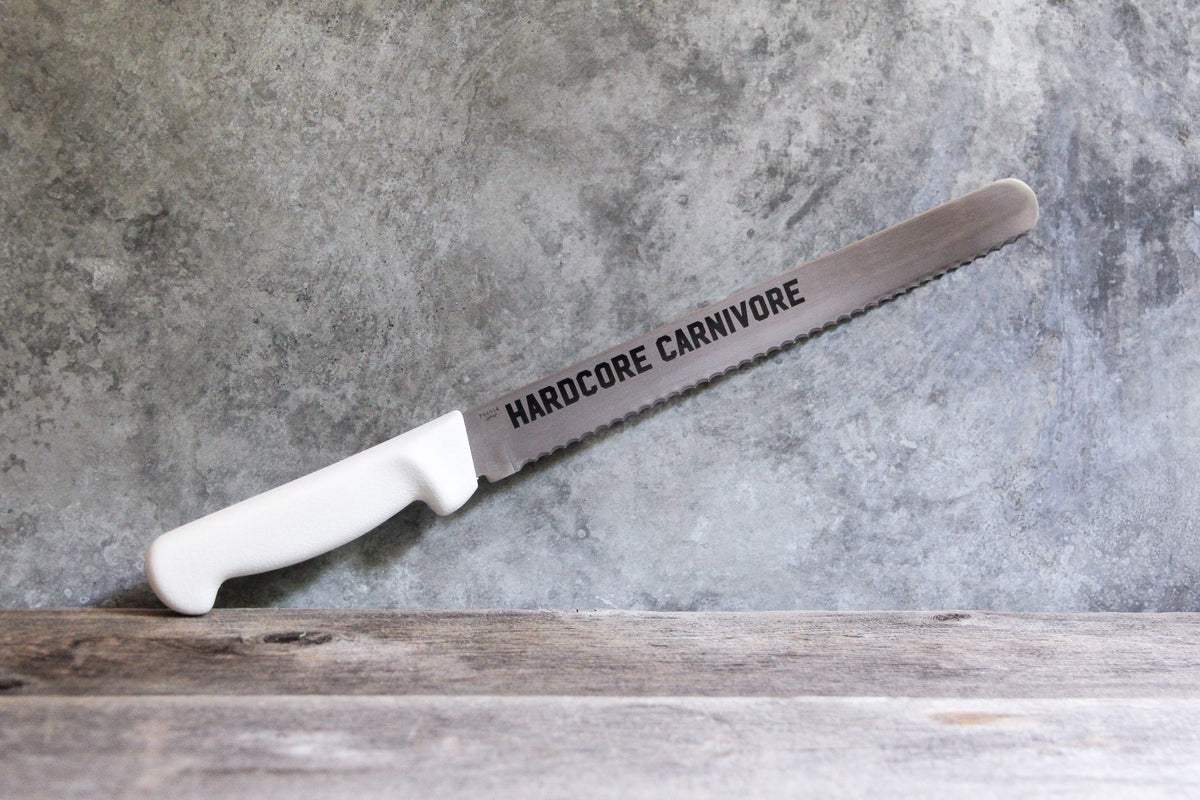 Hardcore Carnivore Brisket & BBQ Slicing Knife - Serrated 25cm