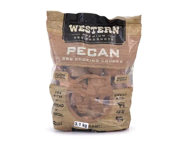 Western Premium Wood Smoking Chunks - Pecan - Camping Australia