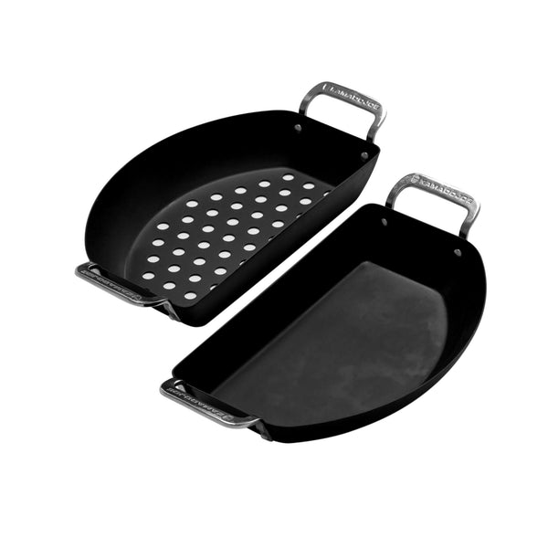 Kamado Joe® Karbon Steel™ Half-Moon Pan Set - Camping Australia