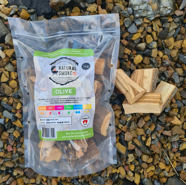 Smoker Wood Chunks - Olive - Camping Australia