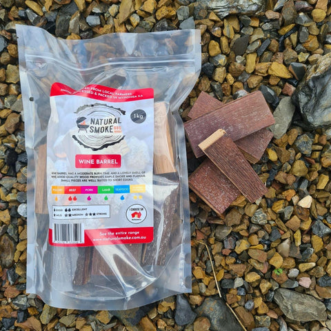 Smoker Wood Chunks, Wine Barrel Oak